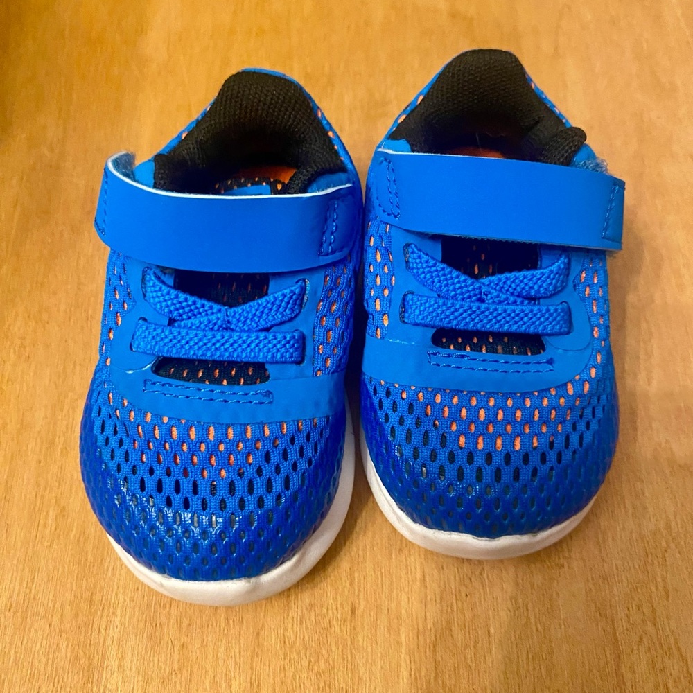 Nike Blue and Orange Baby Sneakers